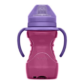 Evenflo, Taza Entrenadora Básica, Antiderrames, Boquilla Suave, 10oz/300ml, 1 pieza, el color y diseño puede variar, MEX.