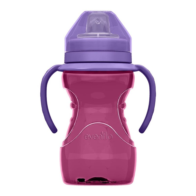 Evenflo, Taza Entrenadora Básica, Antiderrames, Boquilla Suave, 10oz/300ml, 1 pieza,