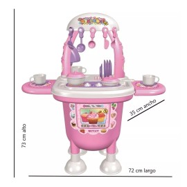 MyToy Cocinita Para Niña Juguete Mini-chef Rosa Mytoy 5532rs