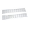 2 Pcs Air Vent Ventilation Grille Aluminium Alloy Rectangular Vent