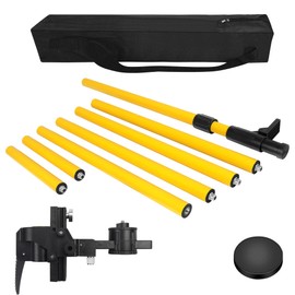 FenorGan laser level pole telescoping line lasers mount tools 4M 13.45Ft stand with 1/4 inch 5/8-inch screw threads thread for Rotary and Line Lasers
