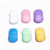 WOONEKY 20sheets Portable Travel Soap Paper Sheets Scented Hand Washing