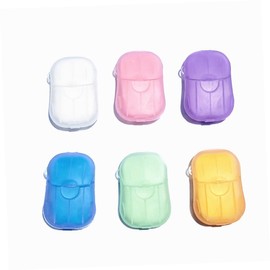 WOONEKY 20sheets Portable Travel Soap Paper Sheets Scented Hand Washing Soap for Outdoor Activities Camping and Travel of Each Convenient and Safe Cleaning