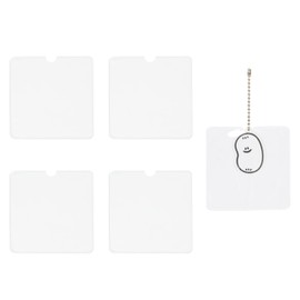 [Proooooces] Acrylic Key Holder Cover, 6.5x9, 7.5x7.5, 9x9, 12x12, 15x8, Set of 5, Protective Sheet, Storage, Acrylic Keychain, Rubber Strap, Protective Cover, Protects Against Dirt and Scratches,