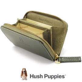 Hush Puppies HP0603 Hush Puppies Nick Coin Purse Round Coin Case Cowhide Leather (Black (10)), black (10)