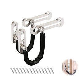 Stainless Steel Door Chain Door Lock Chain Security Chain Lock Anti-Theft Buckle Security Door Chain Door Chain Lock with Screws for Hotel Family Interior Doors Windows Pack of 2