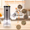 Weglad Electric Salt and Pepper Grinder Set, Adjustable Coarseness Salt