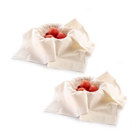 Westmark 119322E3 Straining and Dumpling Cloths, Cotton, 60 x 60 cm, White, Pack of 2