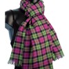 Tartan Scarf Ladies Purple Lime Green Wrap Plaid Shawl Mens