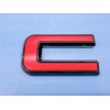Auto Front GMC Red Black OVERLAY Emblem Badge Fit 2023+