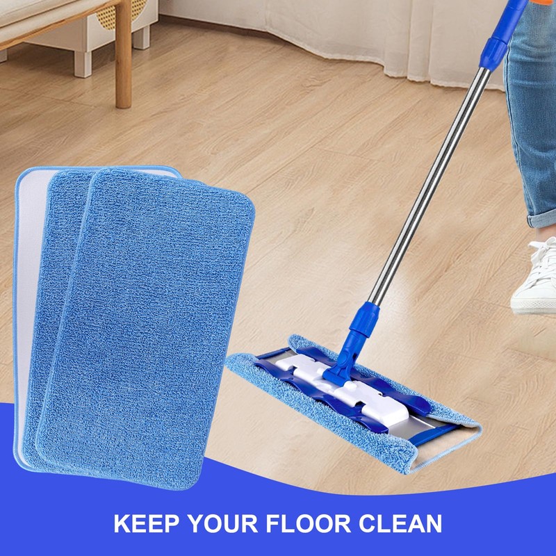 Microfiber Mop Pads Cloth Compatible with MR-SIGA Professional Mop,Floor Cleaning