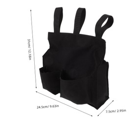 KICHOUSE Lightweight Softball Ball Bag with Waist Belt Durable Oxford Referee Bag Convenient Storage for Baseball Equipment Side Pocket for Easy Access to Essentials