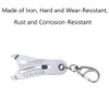 SEIWEI SEIWEI 2PCS Portable Precise Thread Size Checker Keychain, Precise