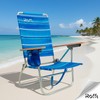 ROFFT Beach Chair, 17" Seat Height, 7-Position Reclining, Heavy Duty,