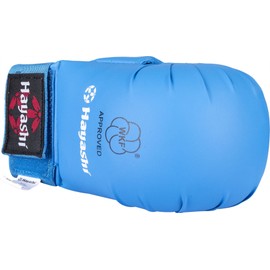 Hayashi TSUKI Karate Fist Guard with Thumb (WKF Approved) - Blue, Size M