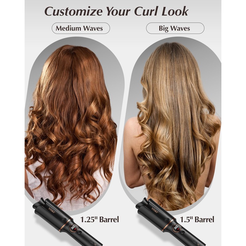 Automatic Rotating Curling Iron – VISKS V668 Pro Ceramic Hair