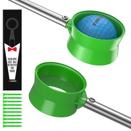 ONHAWKS Golf Ball Retriever for Water,Telescopic 12Ft/9Ft Stainless Steel Shaft Two-Sided Easy Pick Up Balls,Unbreakable Head Retriever Tool Golf Accessories Golf Gift for Men