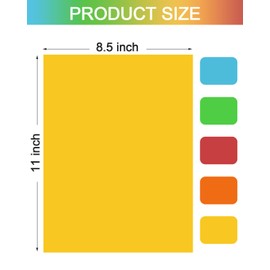 Cardstock 8.5x11 Inch Colored Paper, 5 Colors 120 Sheets Card Stock, Cardstock Paper for Scrapbooking, DIY Crafts, Assorted Cards Making (92LB Cover/250GSM)