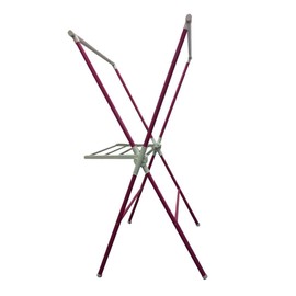 Udorich 51" Tall Adjustable Folding Laundry Drying Rack, Convenient and Space-Saving Design, Pink