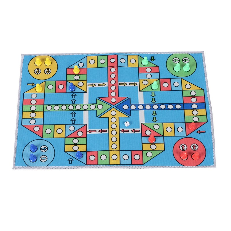 Flying Chess Game Carpet Flying Chess Playmat Family Interactive Toy
