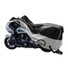 Heavy Duty Motorcycle Cover, Breathable, Reflective Strips, Elastic Bottom, Luggage