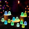 100PCS Halloween Mini Ghosts Figures Resin Ghost Figurines Glow in