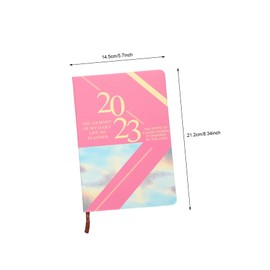Operitacx 2023 Agenda Book Work Planner Weekly Planner Notepad Study Planner Daily Planner Undated Weekly Planner Notebook Office Supplies Pocket Notebook Time Management Manual Pink Paper