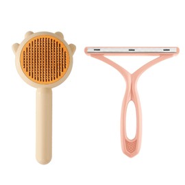 MAXQUU 1 Piece Of Cat Comb And 1 Piece Of Hair Scraper, Pet Hair Combing Tool, Pet Grooming, Pet Cleaning Brush.