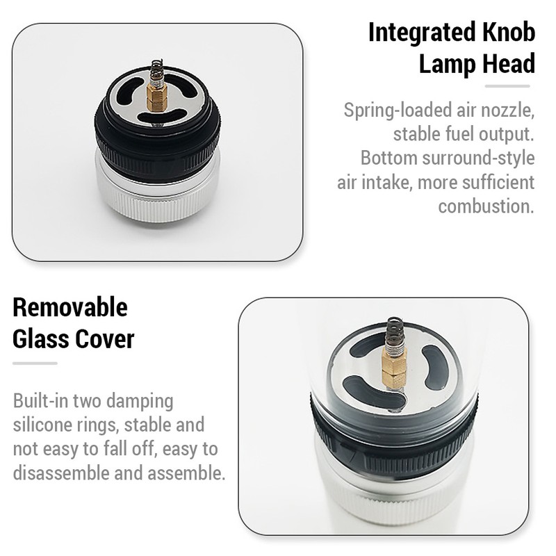 Portable Gas Camping Lantern Head Outdoor Candle Lamp Head for