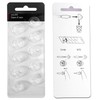 10pcs Hearing Aid Domes, 8mm/0.31inch Hearing Aid Replacement Parts Domes