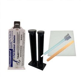 Permabond TA4611 Methacrylate Adhesive, Low Surface Energy Plastic Bonder Kit with Plunger (Creates Chemical Bond with HDPE & PPCO)