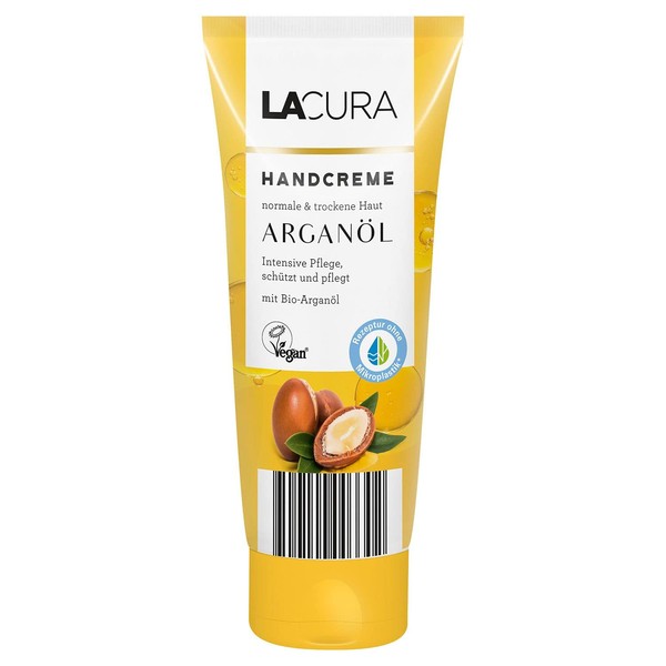 LACURA Argan Oil Hand Cream with Organic Argan Oil 100 ml