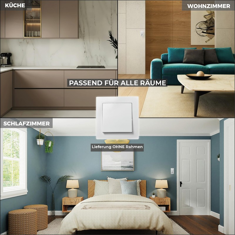 'McPower "Switch, 250 V/10 A, UP, white