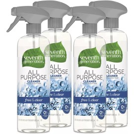 Seventh Generation Glass & Wood Cleaner Biodegradable Formula, 23 oz - 4 PACK  - All Purpose - Lemon Chamomile