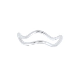 Elli Ring Women Waves Minimal Trend in 925 Sterling Silver