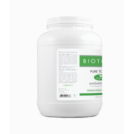 BIOTONE Pure Touch Organics Massage Crème, True Organic Massage, Rich Texture, Silky Glide, Soothing Ingredients, Healing Botanicals - 1 Gallon