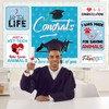 Congrats Vet Backdrop Banner - Doctor Grad Graduation Party Background