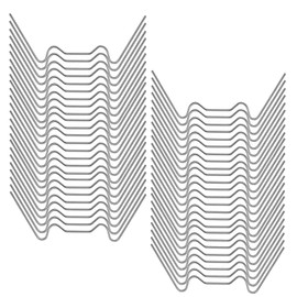 Pack of 120 Greenhouse Clips, Mounting Greenhouse Clips, Stainless Steel Greenhouse Clips, W Stainless Steel Replacement Parts, Greenhouse Accessories, for Hollow Panel Fixing Glass House