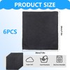 6 x Microfibre Cleaning Cloths, Black Microfibre Cloths, Barista Cloth,