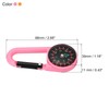PATIKIL Compass Set of 2 Buckle Compass Key Holder Waterproof