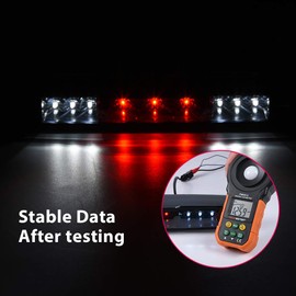 G-PLUS LED 3rd Third Brake Light High Mount Stop Light Compatible with Chevy Silverado/GMC Sierra 1500 2500 HD 3500 HD 2007-2013 Rear Brake Tail Lamp Smoke Lens