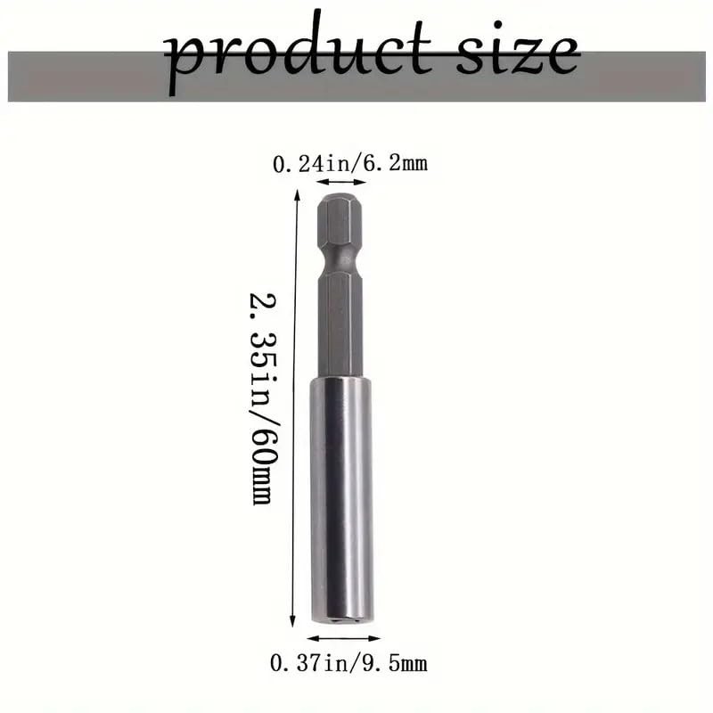 Sivitec 5 PCs Magnetic Bit Holder Set, 60mm Bit Holders