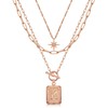 14K Gold Plated Layered Initial Necklaces for Women Trendy, Simple