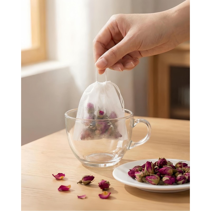 400 PCS Disposable Tea Bags for Loose Leaf Tea-Tea Filter