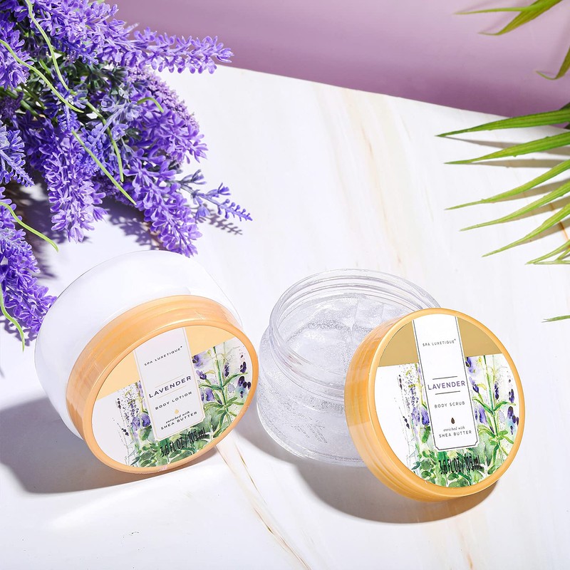 Spa Gift Basket, Spa Luxetique Lavender Spa Kit for Women