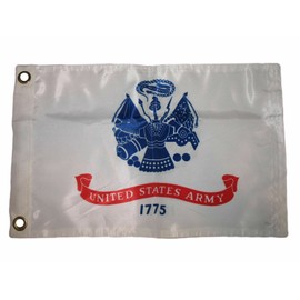 SouthBeach 12x18 US Army Emblem Flag Double Sided Nylon Outdoor Boat Flag