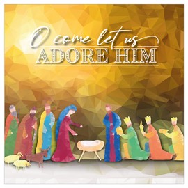 Christian Christmas cards, pack of 10 - Nativity Christmas cards pack with Bible verse 2 Cor 9:15 inside these religious Christmas cards, by Just Cards Direct