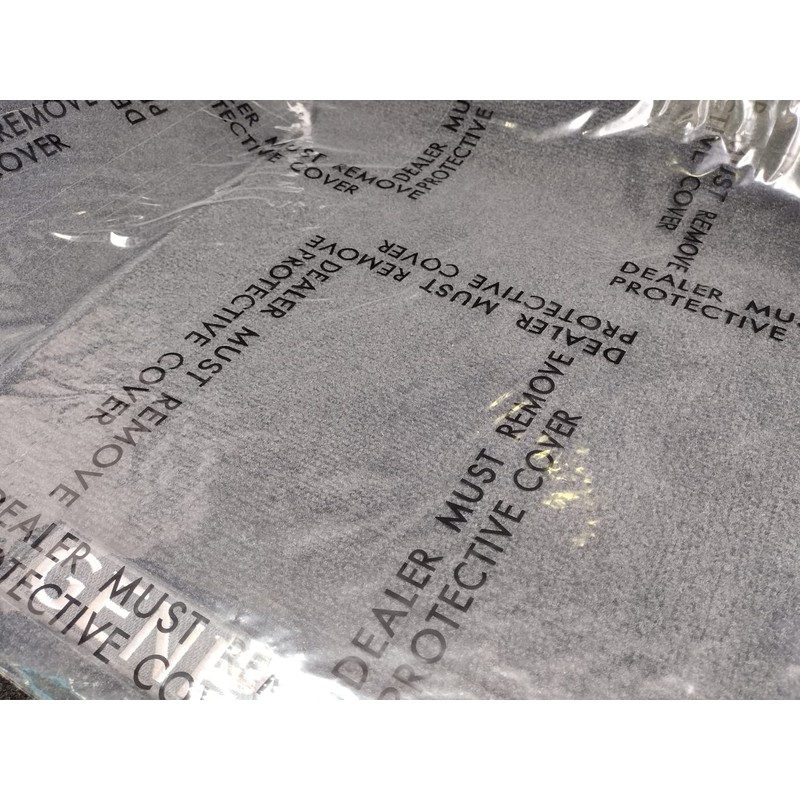 Adhesive Plastic Dealer Must Remove Car Floor Mats (4 MIL