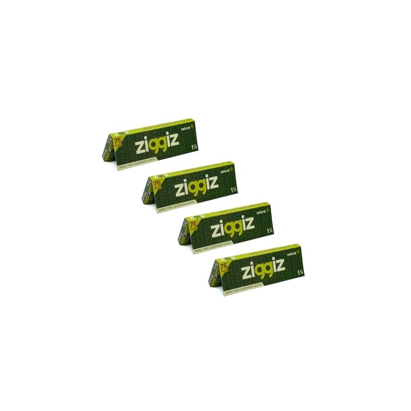 ZIGGIZ 4 PACK, papel natural