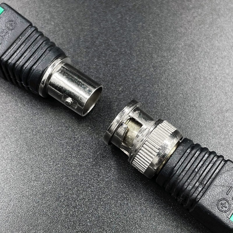 Lewttyer BNC Video Balun Connector Solderless Adapter Terminal Block, 2-Pin